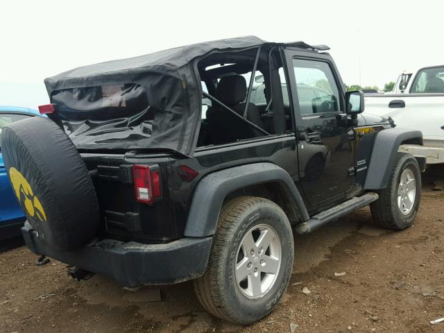 1J4AA2D11BL635059 - 2011 JEEP WRANGLER S BLACK photo 4