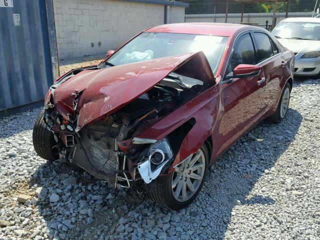 1G6AP5SX7E0143402 - 2014 CADILLAC CTS RED photo 2