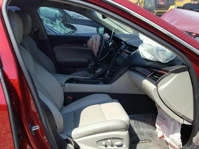 1G6AP5SX7E0143402 - 2014 CADILLAC CTS RED photo 5