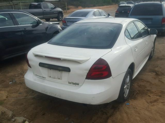 2G2WP552761299128 - 2006 PONTIAC GRAND PRIX WHITE photo 4