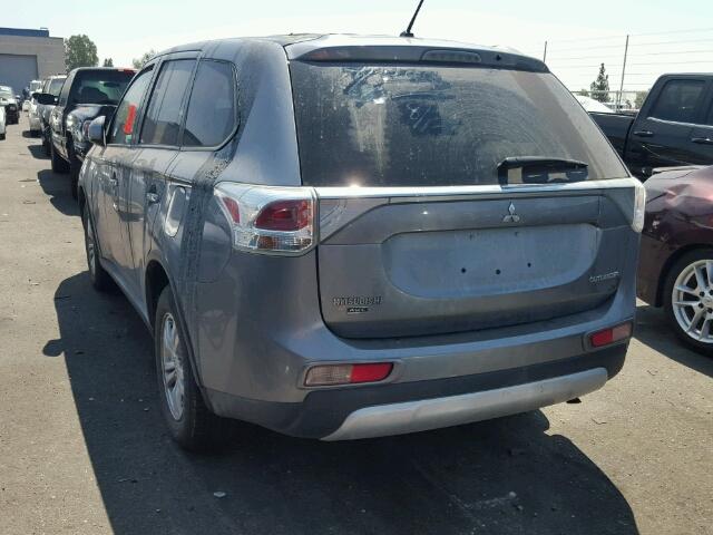 JA4AZ2A34FZ600565 - 2015 MITSUBISHI OUTLANDER GRAY photo 3