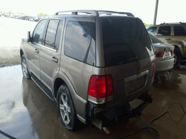 5LMEU68H64ZJ44024 - 2004 LINCOLN AVIATOR GRAY photo 3