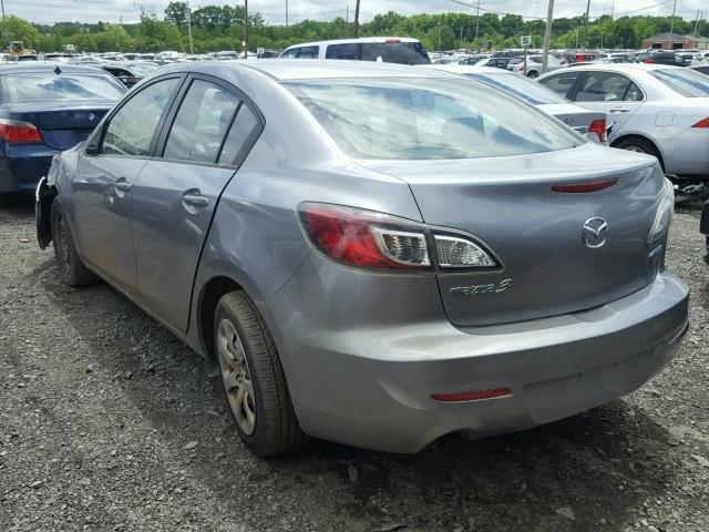 JM1BL1U74D1707177 - 2013 MAZDA 3 I GRAY photo 3