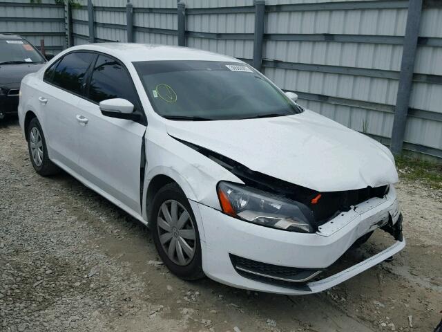 1VWAP7A38DC042029 - 2013 VOLKSWAGEN PASSAT S WHITE photo 1