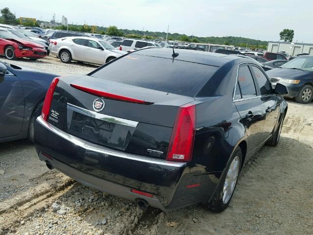 1G6DV57V380212729 - 2008 CADILLAC CTS HI FEA BLACK photo 4