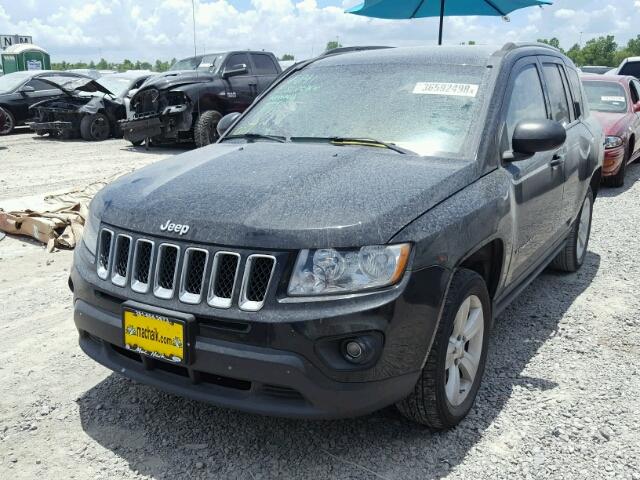 1C4NJCBA6CD500588 - 2012 JEEP COMPASS SP BLACK photo 2