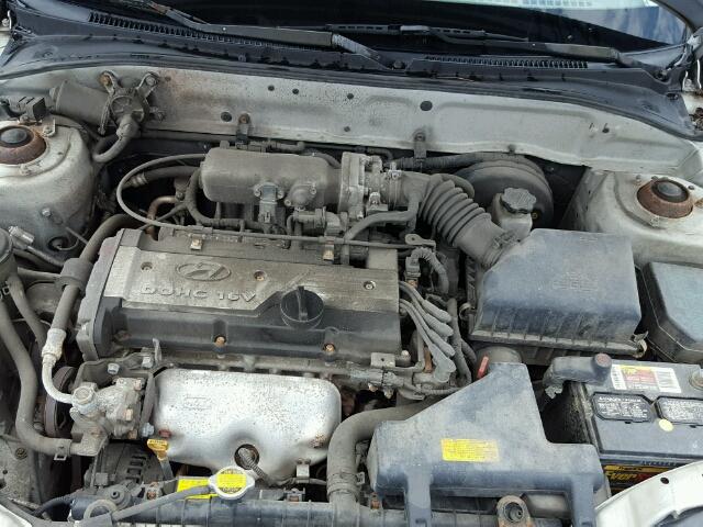 KMHCG45C75U600612 - 2005 HYUNDAI ACCENT GL GRAY photo 7