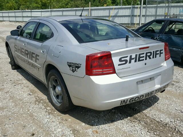 2B3KA43GX8H205856 - 2008 DODGE CHARGER SILVER photo 3