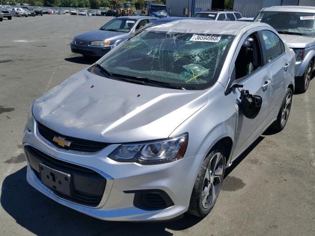 1G1JF5SB2H4124976 - 2017 CHEVROLET SONIC PREM SILVER photo 2