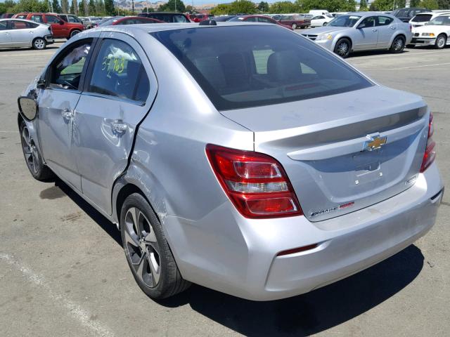 1G1JF5SB2H4124976 - 2017 CHEVROLET SONIC PREM SILVER photo 3