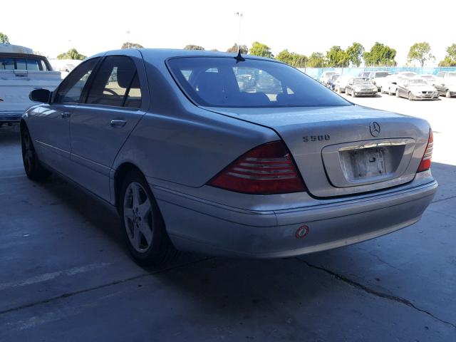 WDBNG75J45A448334 - 2005 MERCEDES-BENZ S 500 SILVER photo 3