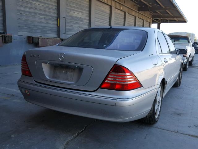 WDBNG75J45A448334 - 2005 MERCEDES-BENZ S 500 SILVER photo 4