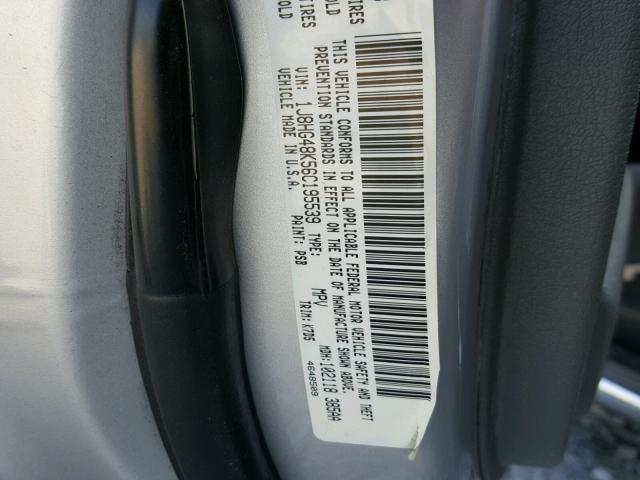 1J8HG48K56C195539 - 2006 JEEP COMMANDER SILVER photo 10