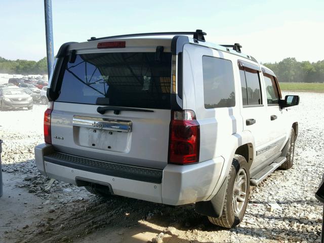 1J8HG48K56C195539 - 2006 JEEP COMMANDER SILVER photo 4
