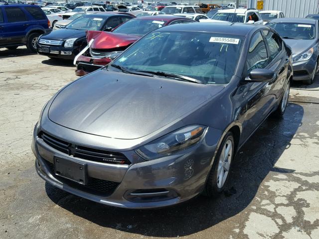 1C3CDFBB2GD585318 - 2016 DODGE DART SXT GRAY photo 2