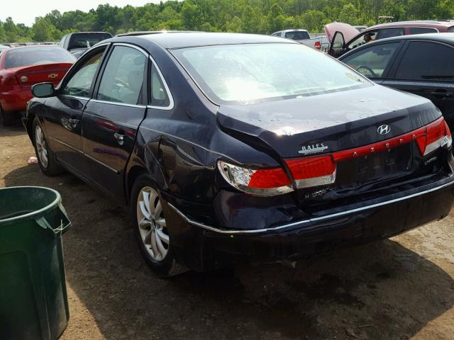 KMHFC46F06A053297 - 2006 HYUNDAI AZERA SE PURPLE photo 3