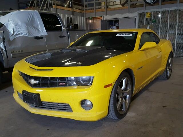 2G1FJ1EJXB9114913 - 2011 CHEVROLET CAMARO SS YELLOW photo 2