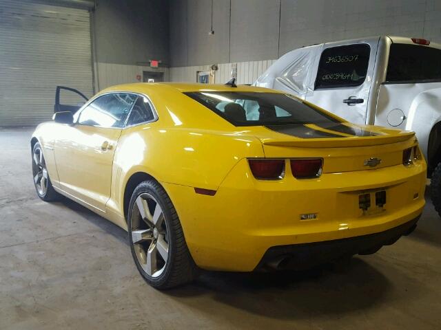 2G1FJ1EJXB9114913 - 2011 CHEVROLET CAMARO SS YELLOW photo 3