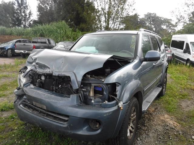 5TDBT44A45S253899 - 2005 TOYOTA SEQUOIA BLUE photo 2