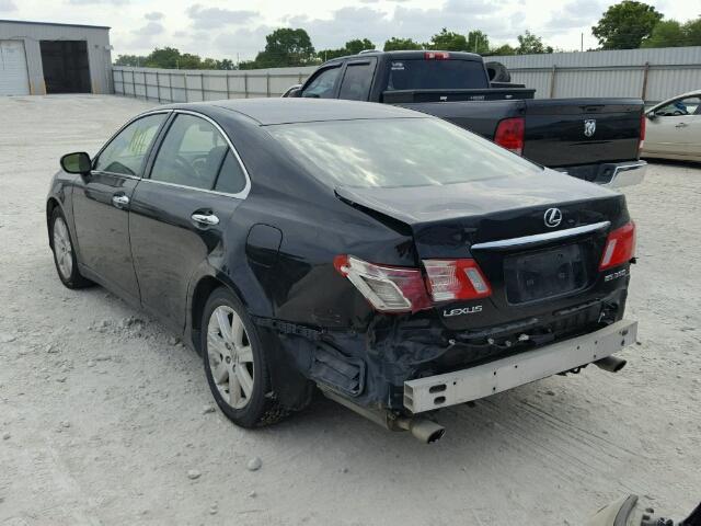 JTHBJ46GX82228829 - 2008 LEXUS ES 350 BLACK photo 3