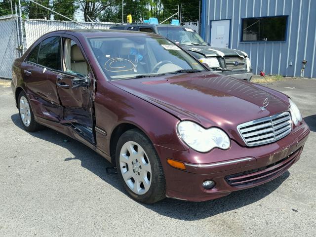 WDBRF92H46F776875 - 2006 MERCEDES-BENZ C GENERATI RED photo 1