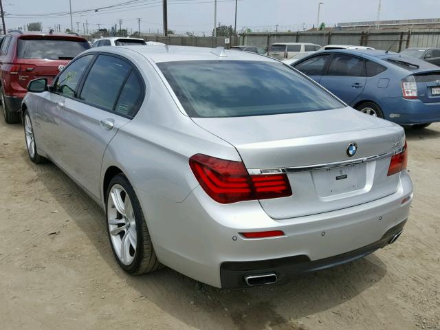 WBAYE4C59ED137857 - 2014 BMW 740 LI SILVER photo 3