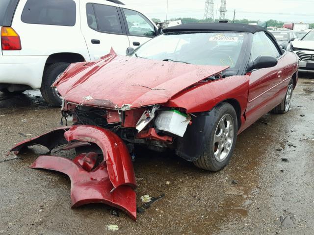 3C3EL55H9XT599250 - 1999 CHRYSLER SEBRING JX RED photo 2