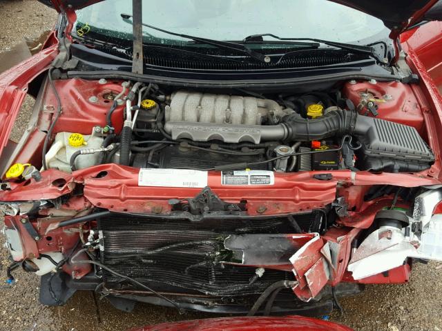 3C3EL55H9XT599250 - 1999 CHRYSLER SEBRING JX RED photo 7