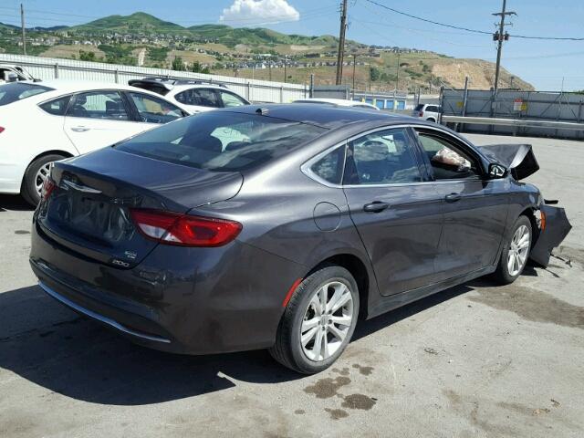 1C3CCCAB0GN154375 - 2016 CHRYSLER 200 LIMITE GRAY photo 4