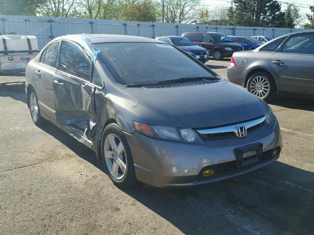 1HGFA16888L016520 - 2008 HONDA CIVIC EX GRAY photo 1