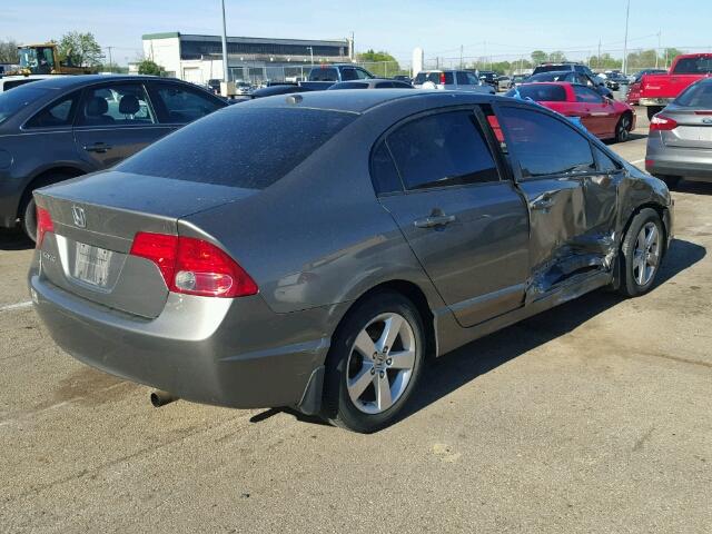 1HGFA16888L016520 - 2008 HONDA CIVIC EX GRAY photo 4