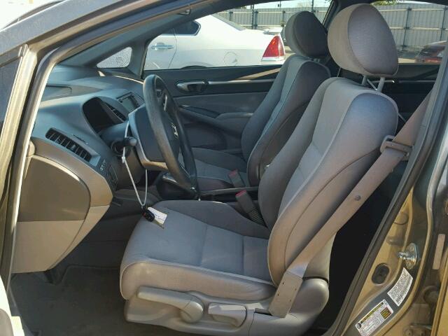 1HGFA16888L016520 - 2008 HONDA CIVIC EX GRAY photo 5