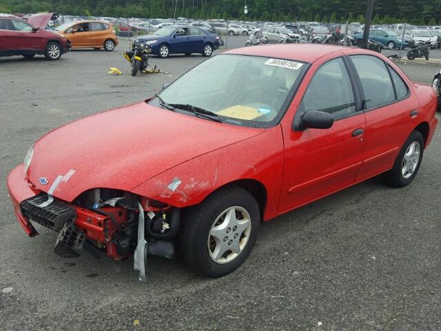 1G1JC524427420775 - 2002 CHEVROLET CAVALIER B RED photo 2