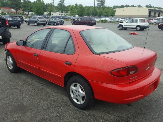 1G1JC524427420775 - 2002 CHEVROLET CAVALIER B RED photo 3