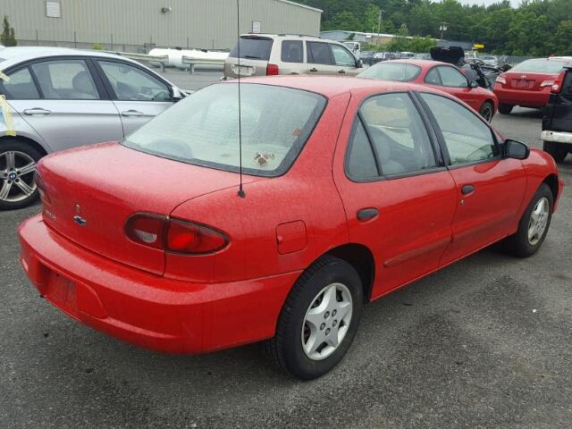 1G1JC524427420775 - 2002 CHEVROLET CAVALIER B RED photo 4