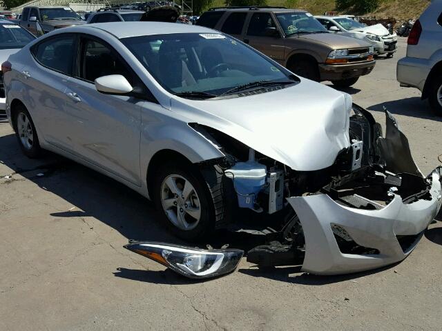 5NPDH4AEXFH649361 - 2015 HYUNDAI ELANTRA SE SILVER photo 1