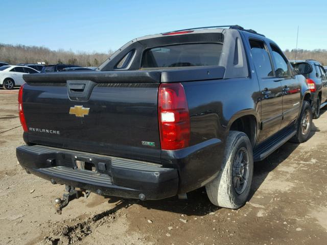 3GNVKFE07AG222891 - 2010 CHEVROLET AVALANCHE BLACK photo 4