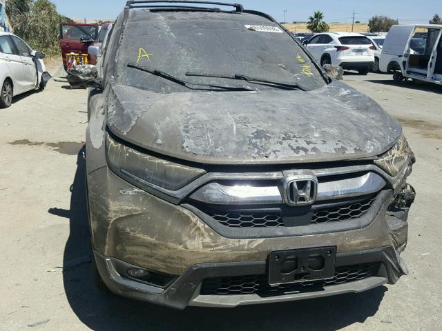 5J6RW2H95HL045718 - 2017 HONDA CR-V TOURI BLACK photo 9