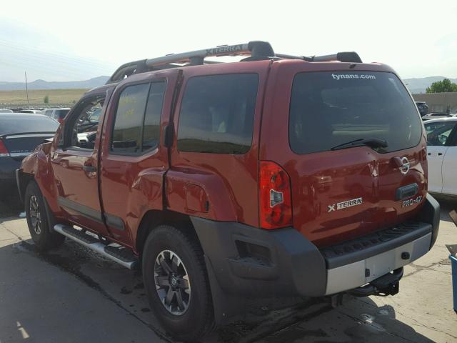 5N1AN0NW4FN654137 - 2015 NISSAN XTERRA X RED photo 3