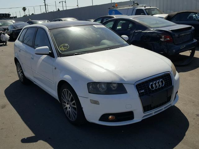 WAUHF78P47A148651 - 2007 AUDI A3 2 WHITE photo 1