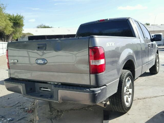 1FTRX12W28FA03632 - 2008 FORD F150 CHARCOAL photo 4