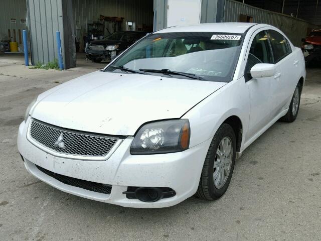 4A32B2FF0BE018205 - 2011 MITSUBISHI GALANT FE WHITE photo 2