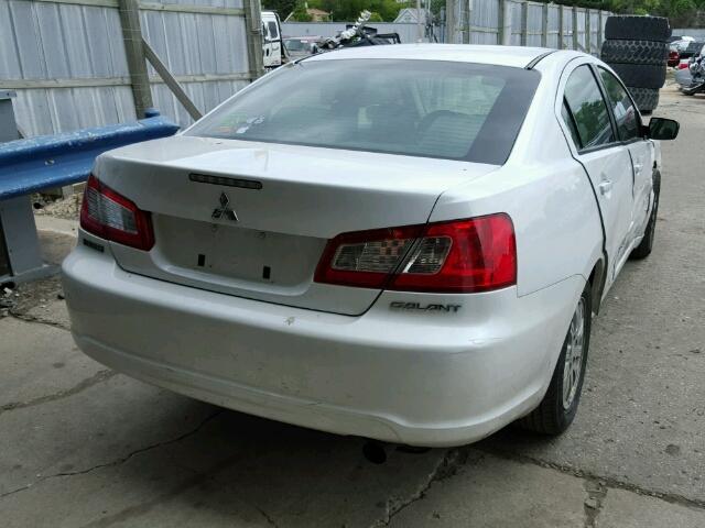 4A32B2FF0BE018205 - 2011 MITSUBISHI GALANT FE WHITE photo 4