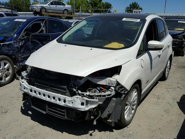 1FADP5CUXDL536666 - 2013 FORD C-MAX PREM WHITE photo 2