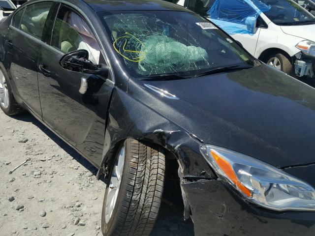 2G4GK5EXXE9179832 - 2014 BUICK REGAL BLACK photo 9