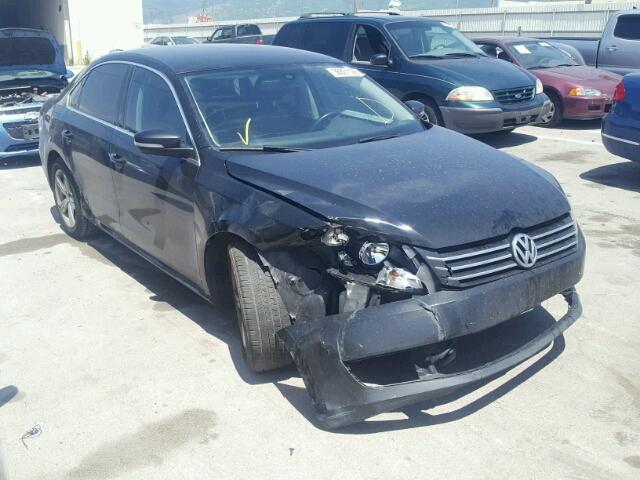 1VWBH7A36DC094633 - 2013 VOLKSWAGEN PASSAT SE BLACK photo 1