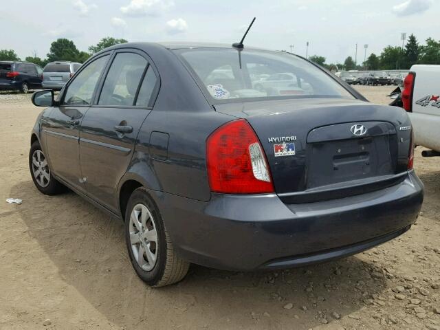 KMHCN4AC6BU617781 - 2011 HYUNDAI ACCENT GLS GRAY photo 3