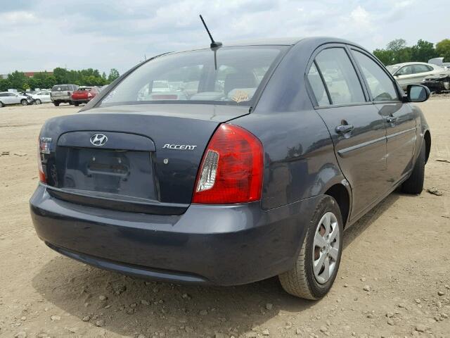 KMHCN4AC6BU617781 - 2011 HYUNDAI ACCENT GLS GRAY photo 4