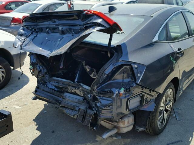 2HGFC1F70HH639998 - 2017 HONDA CIVIC EXL BLUE photo 9