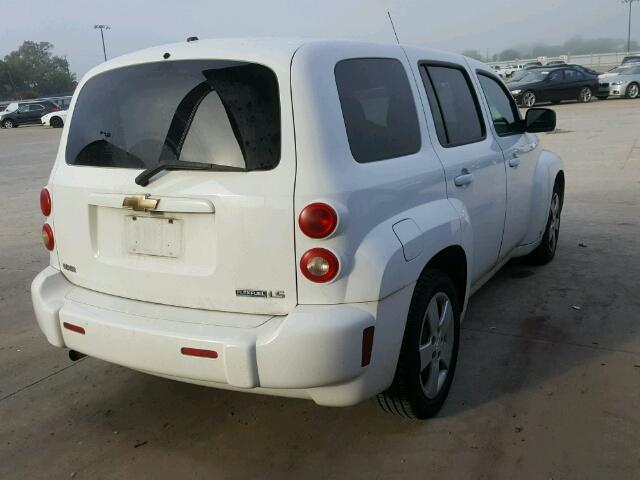 3GNCA13B09S609311 - 2009 CHEVROLET HHR LS WHITE photo 4